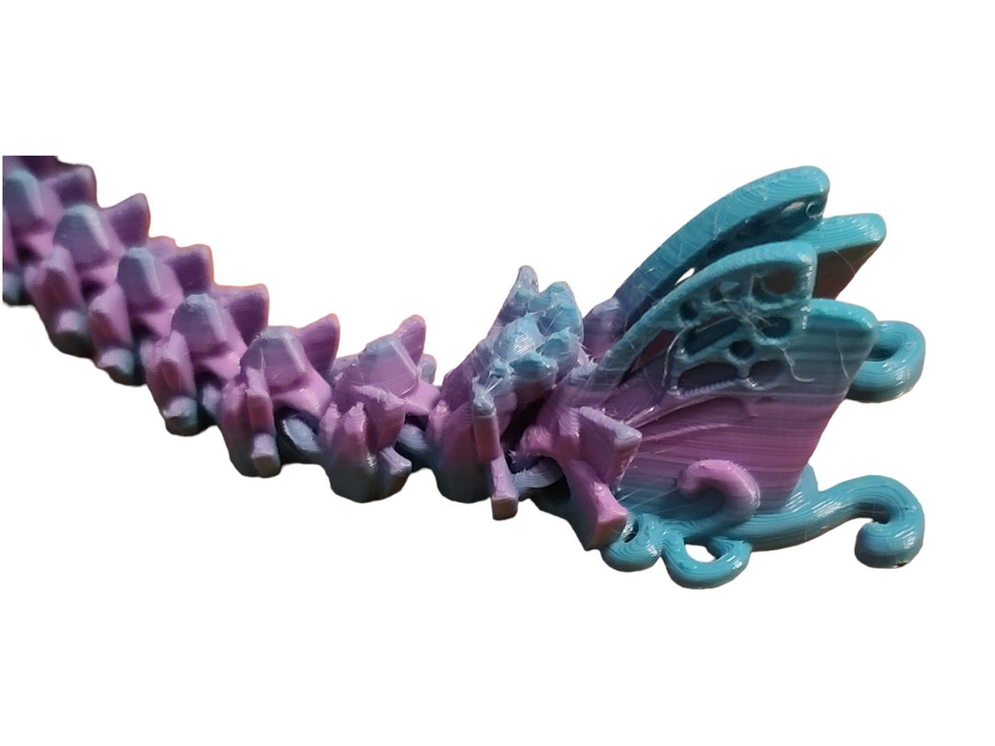 3d dragon, 3d printed toys, 3d printed butterfly dragon, birthday gift for a girl, dragon with wings, gift for a female, gift for a teenager