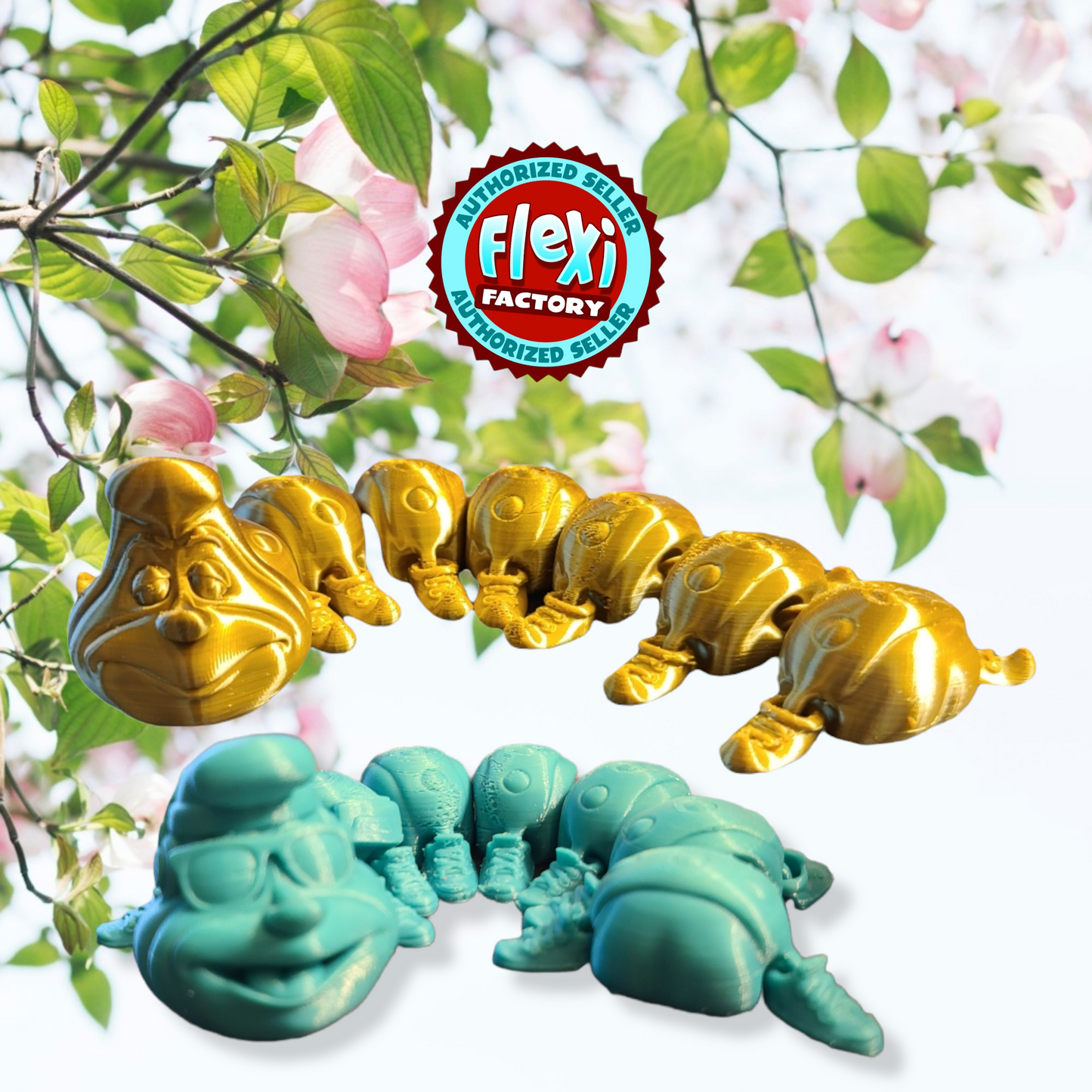 Caterpillar toy for a child, fidget toy filler for a kid Easter basket, birthday gift for a daughter, glow in the dark gift for a teenager