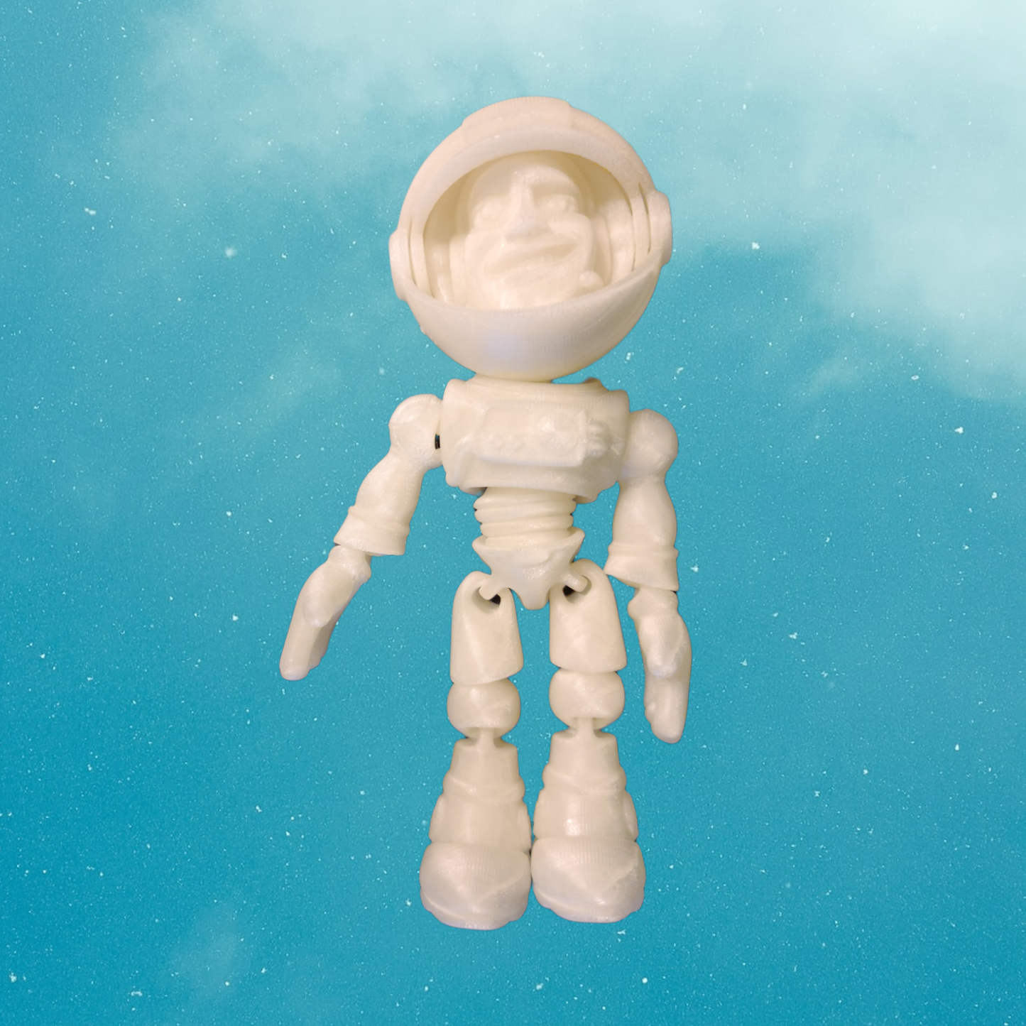 3d print astronaut for a child, Easter basket stuffer for kids, adult birthday gift, glow in the dark toy, space themed birthday party favor