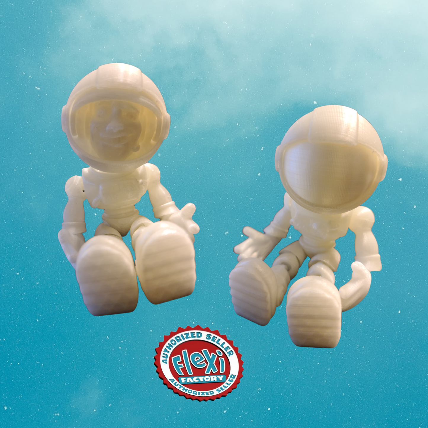 3d print astronaut for a child, Easter basket stuffer for kids, adult birthday gift, glow in the dark toy, space themed birthday party favor