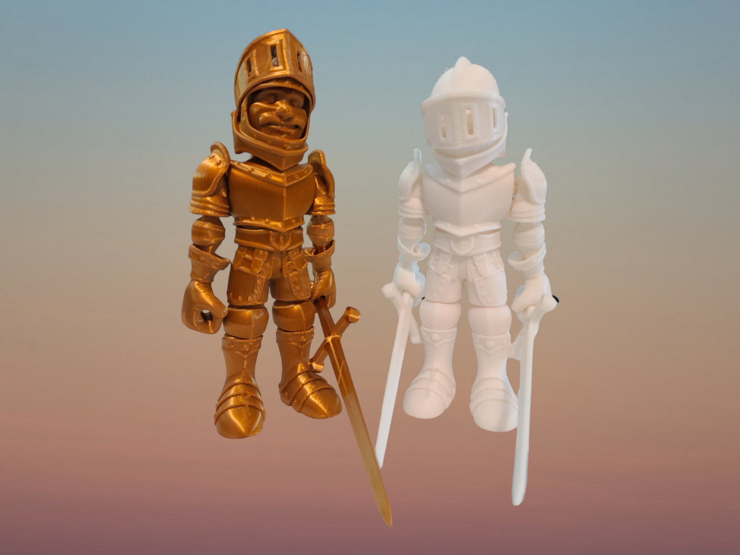 3d print Knight and sword for a child, Easter basket stuffer for kids, birthday gift for husband, Medieval lover gift, teenager gift