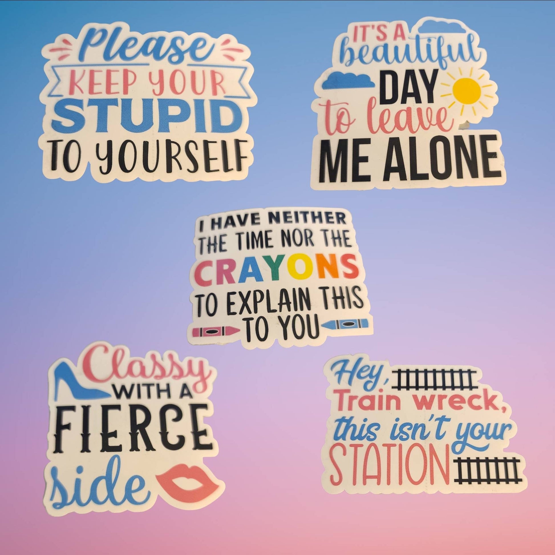 Stickers, Adult Humor sticker set, Sarcasm, decals, Funny sticker –  shadowNprints