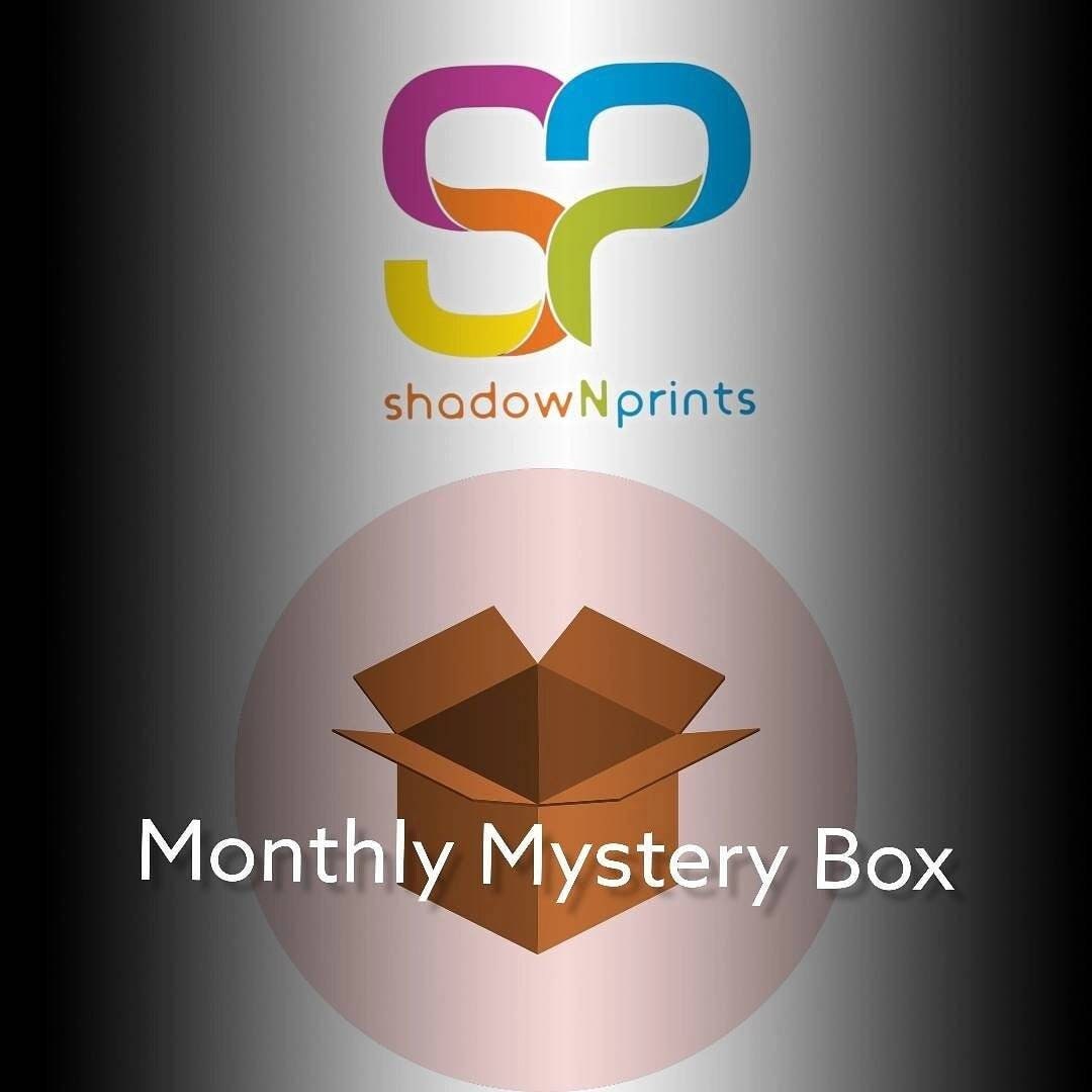 Mystery Box, Monthly mystery box, shadowNprints Mystery Box, Monthly Mystery Box, March Surprise Box, Monthly Surprise, 3d Mystery Box
