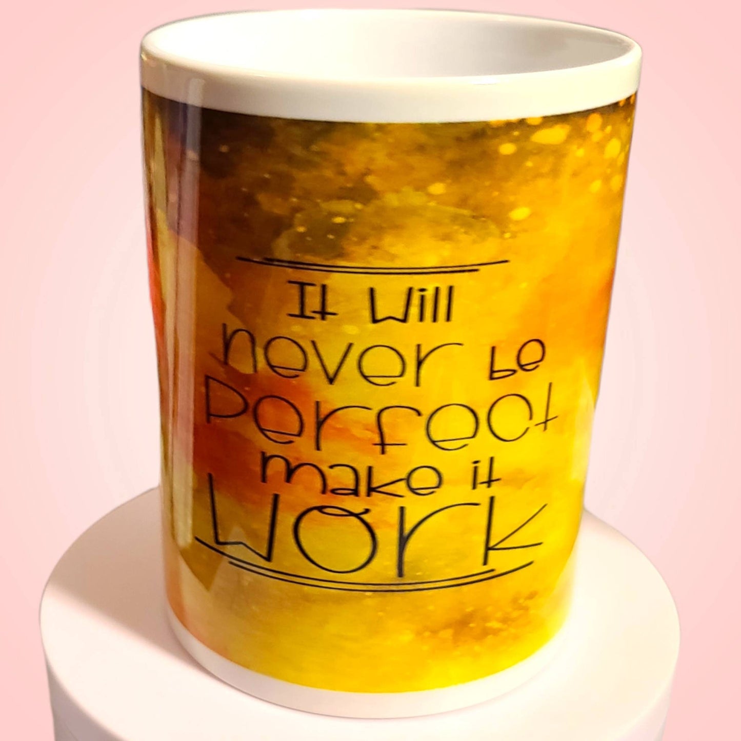 Self-care customized mug with Inspirational quotes.  Motivation coffee cup that can be personalized. Self-Love gift with affirmation.